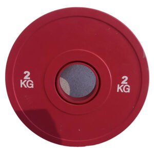 Disco Olímpico 2kg 4 Discos Rojos