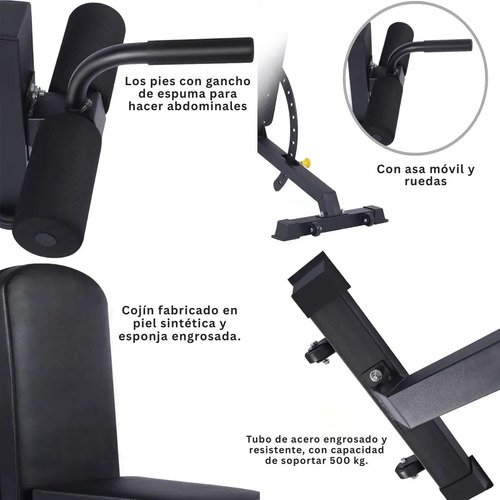 Banco de Entrenamiento Profesional Reclinable - Imagen 5