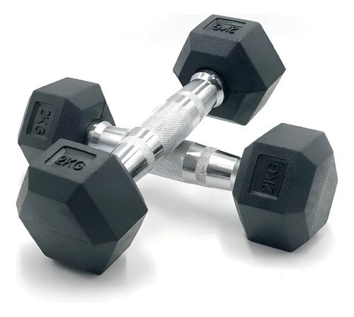 Mancuerna Hexagonal 2Kg Set de 2